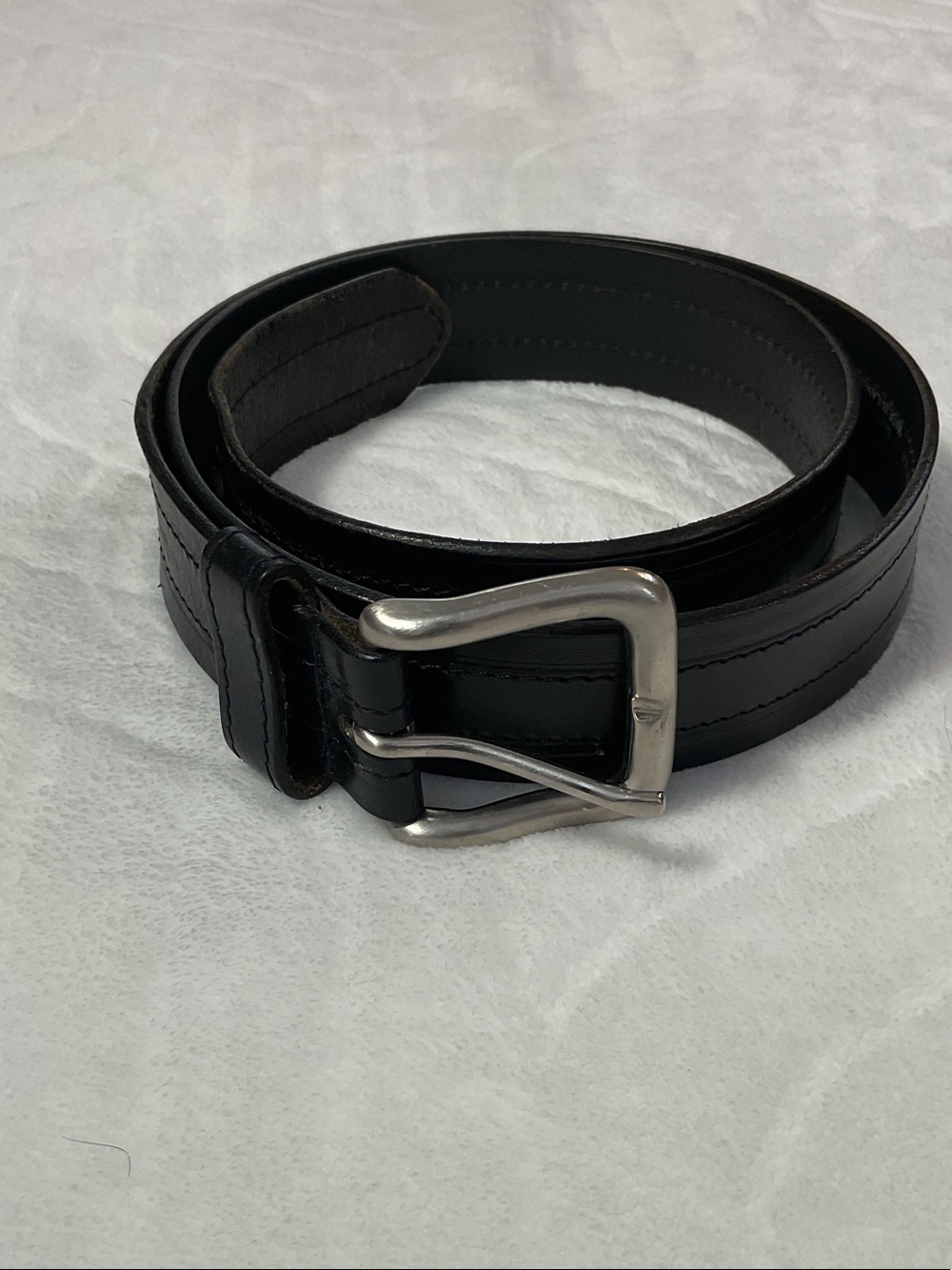 Men's Black Leather Belt